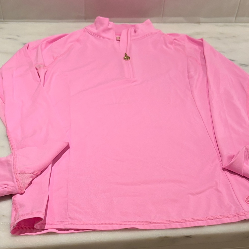 Lilly Pulitzer Luxletic Long Sleeve Top 1/4 zip
